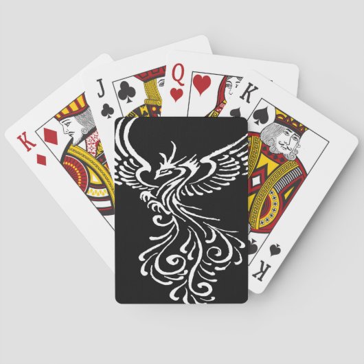 Foto van Ashes Phoenix White Illustration Pokerkaarten (Achterkant)