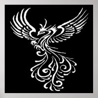Foto van Ashes Phoenix White Illustration