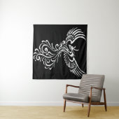 Foto van Ashes Phoenix White Illustration Wandkleed (In Situ (horizontaal))