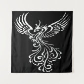 Foto van Ashes Phoenix White Illustration Wandkleed (Voorkant)