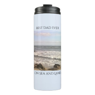 Foto van Atlantic Ocean Best Dad Zee Lovers Blue Thermosbeker