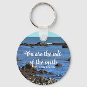 Foto van Atlantic Ocean Bible Verse-aanmoediging Sleutelhanger