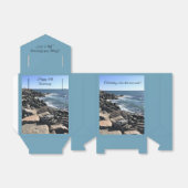 Foto van Atlantic Ocean Blue 40th Jubileum Bedankdoosjes (Uitgevouwen)