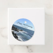 Foto van Atlantic Ocean Blue 40th Jubileum Bedankjes Labels (In situ)