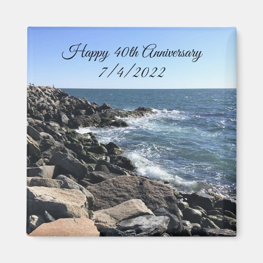 Foto van Atlantic Ocean Blue 40th Jubileum Magneet (Voorkant)
