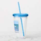 Foto van Atlantic Ocean Custom Name Acryl Drinkbeker (Links)