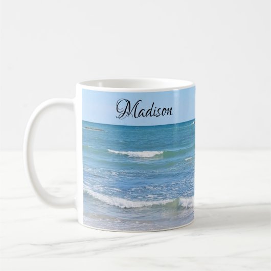 Foto van Atlantic Ocean Custom Name Koffiemok (Links)