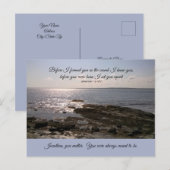 Foto van Atlantic Ocean Jeremiah 1:5 Bijbelverse Briefkaart (Voorkant / Achterkant)
