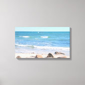 Foto van Atlantic Ocean Shore Canvas Afdruk (Voorkant)