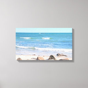 Foto van Atlantic Ocean Shore Canvas Afdruk