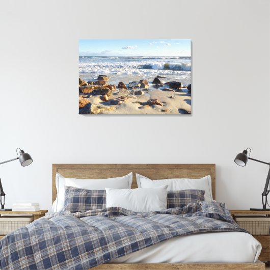 Foto van Atlantic Ocean Waves Canvas Afdruk (Insitu (Slaapkamer))