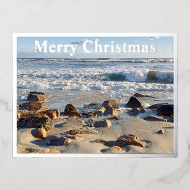 Foto van Atlantic Ocean Waves Folie Feestdagen Briefkaart