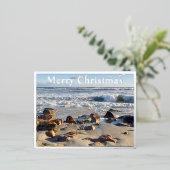 Foto van Atlantic Ocean Waves Folie Feestdagen Briefkaart (Staand Voorkant)