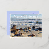 Foto van Atlantic Ocean Waves Folie Feestdagen Briefkaart (Voorkant / Achterkant)