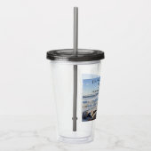 Foto van Atlantic Ocean Waves Happy Retirement Acryl Drinkbeker (Rechts)