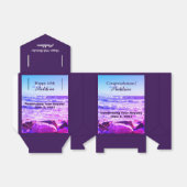 Foto van Atlantic Ocean Waves Paars 40th Birthday Bedankdoosjes (Uitgevouwen)