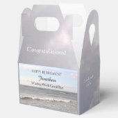 Foto van Atlantic Ocean Waves Retirement Funny Bedankdoosjes (Geopend)