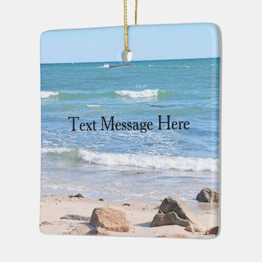 Foto van Atlantische Oceaan Vakantie Keramische Ve Keramisch Ornament (Links)