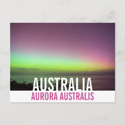 Foto van Australia Southern Lights Briefkaart (Voorkant)