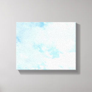 Foto van Baby Blue Peaceful Sky Nursery Room Canvas Afdruk