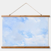 Foto van Baby Blue Peaceful Sky Nursery Room Hangend Wandkleed (Voorkant)
