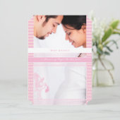 Foto van Baby Girl Shower Kaart (Staand voorkant)