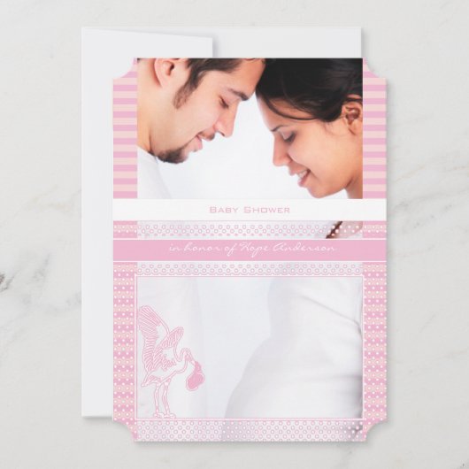 Foto van Baby Girl Shower Kaart (Voorkant)