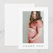 Foto van baby shower bedankt je creditcard kaart (Voorkant / Achterkant)