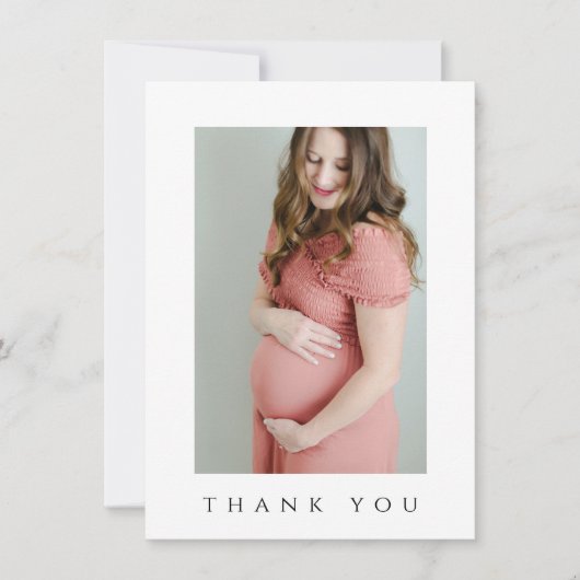 Foto van baby shower bedankt je creditcard kaart (Voorkant)