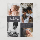 foto van baby shower bedankt je geboorteaankondigi briefkaart (Voorkant)
