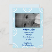 foto van baby's met aankondiging (Voorkant / Achterkant)