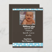 foto van baby's met aankondiging (Voorkant / Achterkant)