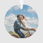 Foto van Back First Kerstmis Together Beach Ornament (achterkant)