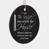 Foto van Back Tassel Worth the Hassle Afstuderen Keramisch Ornament (Rechts)