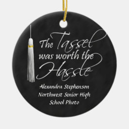 Foto van Back Tassel Worth the Hassle Afstuderen Keramisch Ornament