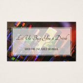 Foto van Bar Bottles Wedding & Event Drink Tickets Visitekaartje (Voorkant)