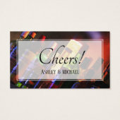 Foto van Bar Bottles Wedding & Event Drink Tickets Visitekaartje (Achterkant)