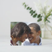 Foto van Barack en Michelle Obama Briefkaart (Staand voorkant)
