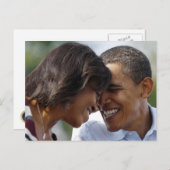 Foto van Barack en Michelle Obama Briefkaart (Voorkant / Achterkant)