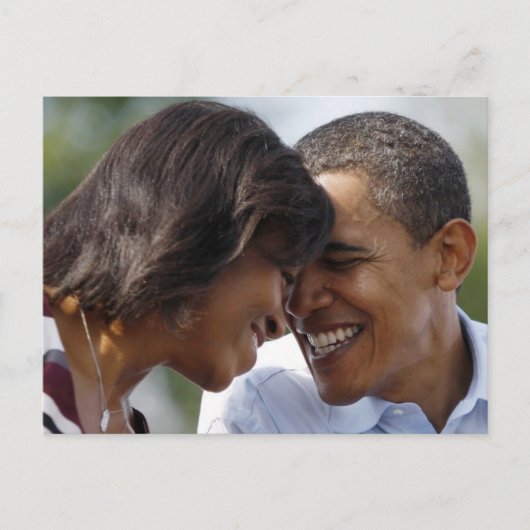Foto van Barack en Michelle Obama Briefkaart (Voorkant)
