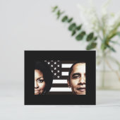 Foto van Barack en Michelle Obama Briefkaart (Staand voorkant)