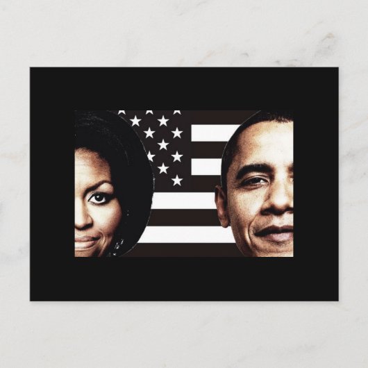 Foto van Barack en Michelle Obama Briefkaart (Voorkant)