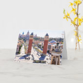 Foto van Barcelona, Spanje Kaart (Gele Bloem)