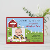 Foto van Barn Animals Fun 1 oktober Kaart (Staand voorkant)