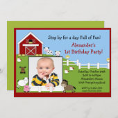 Foto van Barn Animals Fun 1 oktober Kaart (Voorkant / Achterkant)