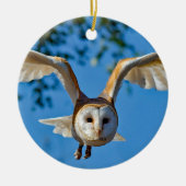 Foto van Barn Owl Flight Keramisch Ornament (Voorkant)