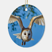 Foto van Barn Owl Flight Keramisch Ornament (Links)