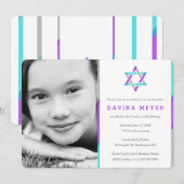 Foto van Bat Mitzvah | PAARS + BLAUWGROEN Kaart (Voorkant / Achterkant)