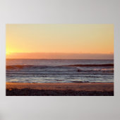 Foto van Beach Ocean Sunrise Poster (Voorkant)