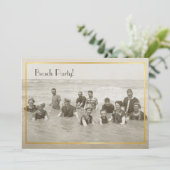  foto van Beach Party Kaart (Staand voorkant)